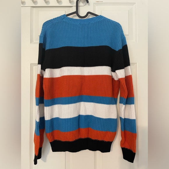 NWOT American Apparel Unisex Stripe Seed Stitch Pullover - Picture 3 of 5